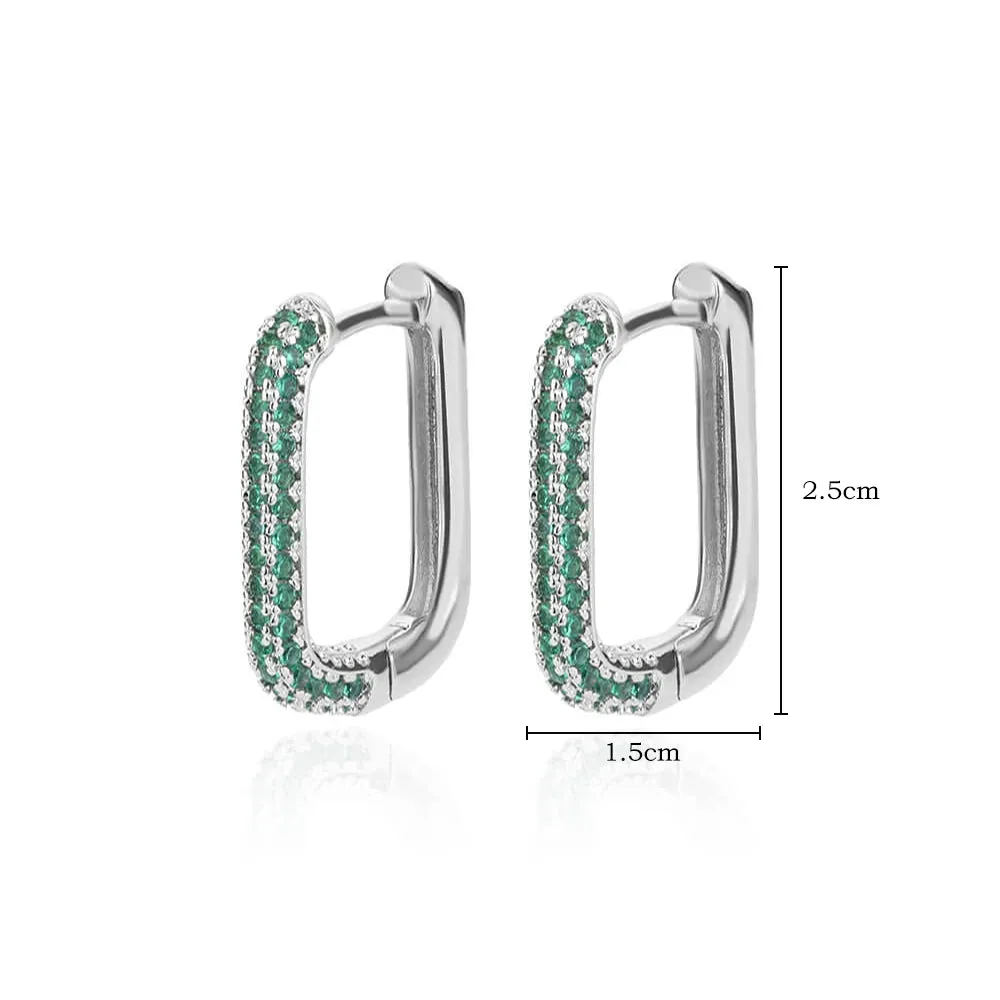 Stainless Steel Hoop Earrings for Women Luxury Gold Color