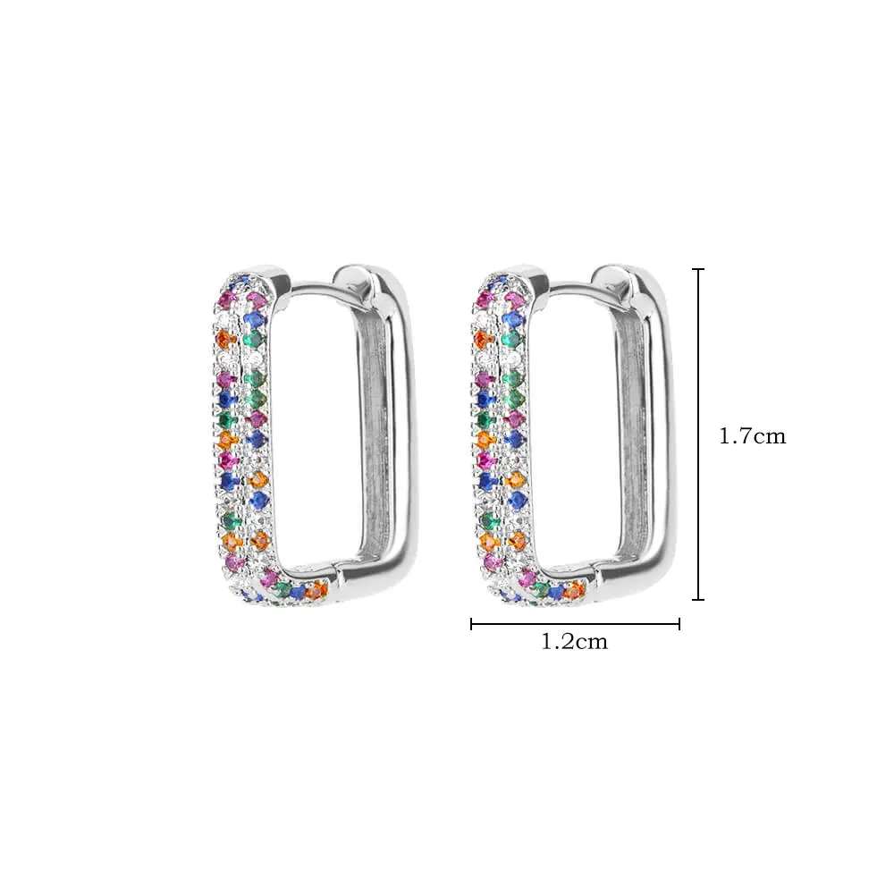 Stainless Steel Hoop Earrings for Women Luxury Gold Color