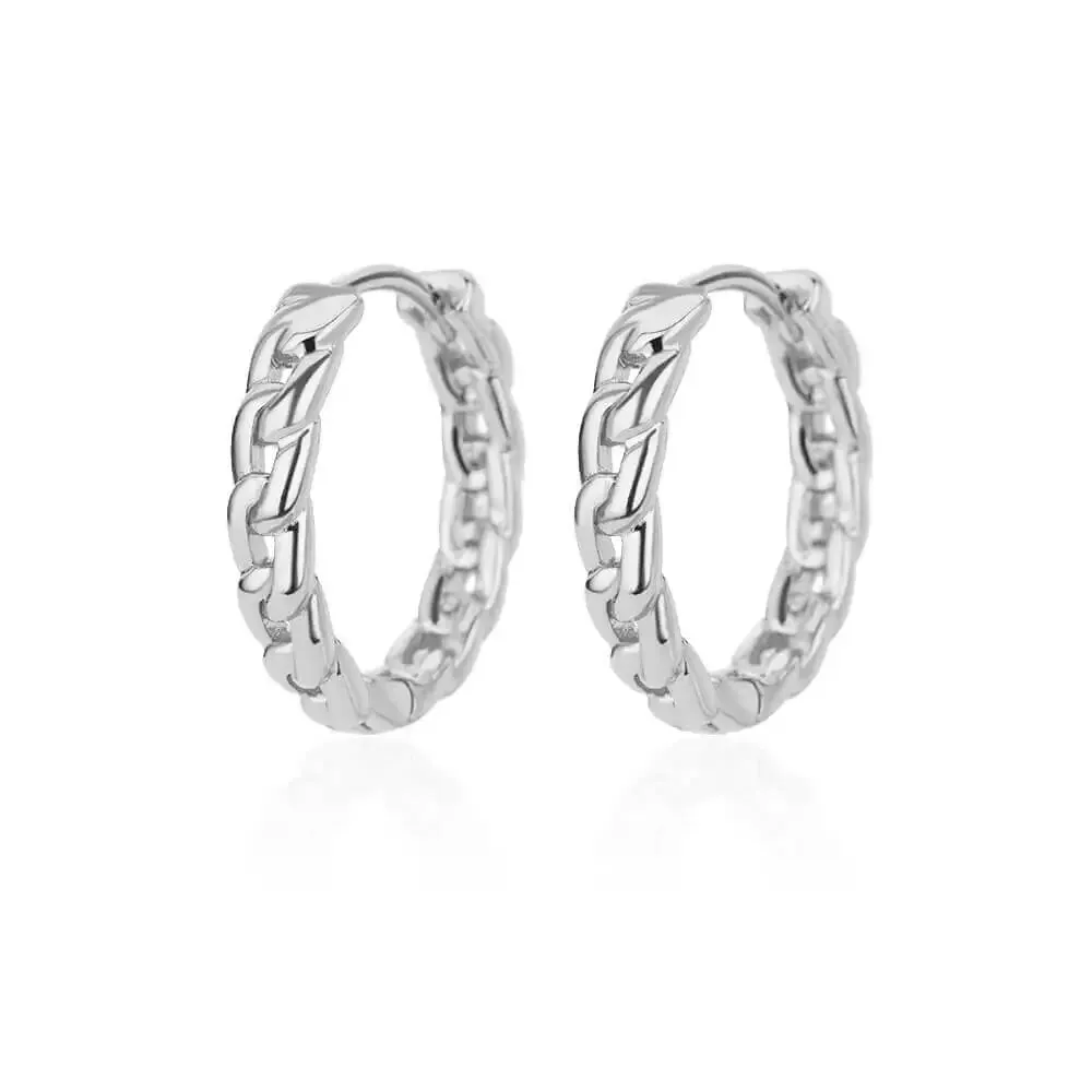 Stainless Steel Hoop Earrings for Women Luxury Gold Color