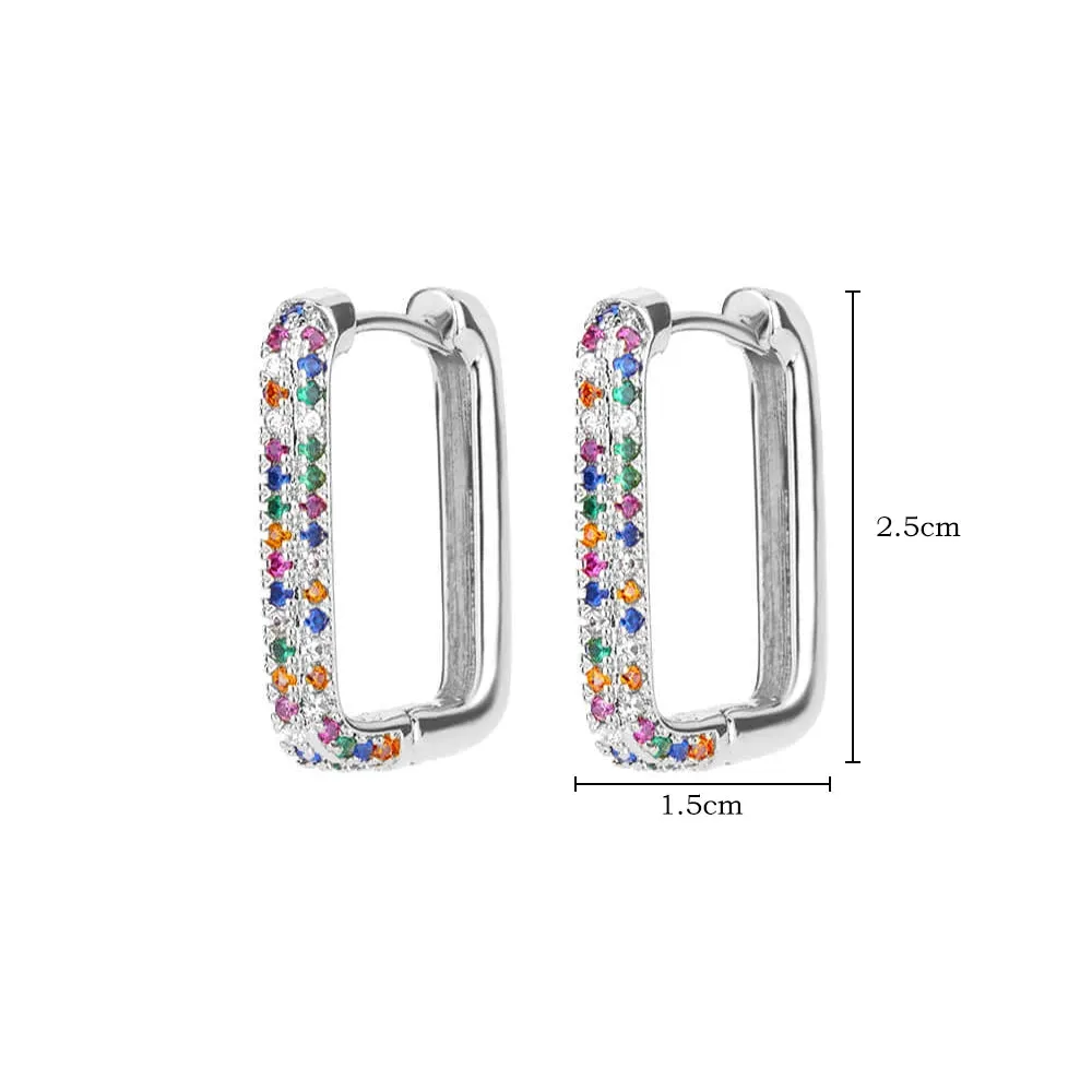 Stainless Steel Hoop Earrings for Women Luxury Gold Color