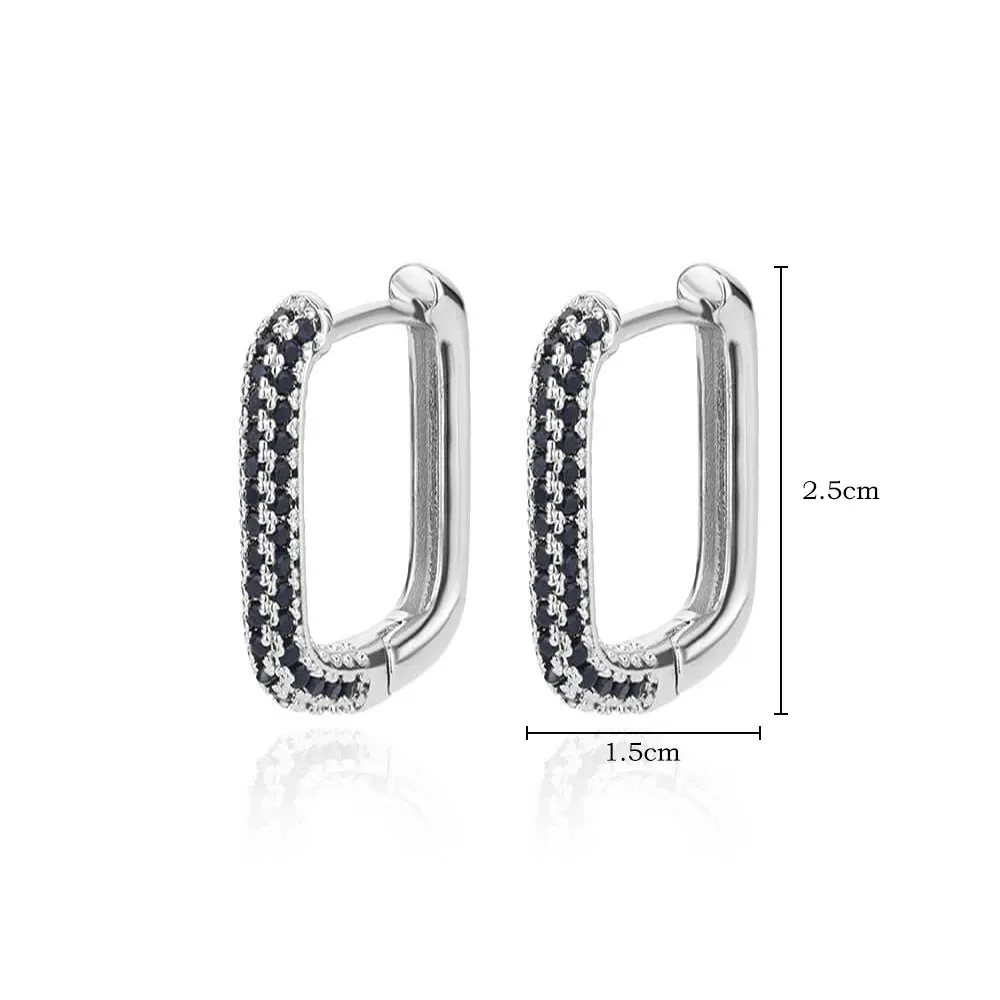 Stainless Steel Hoop Earrings for Women Luxury Gold Color