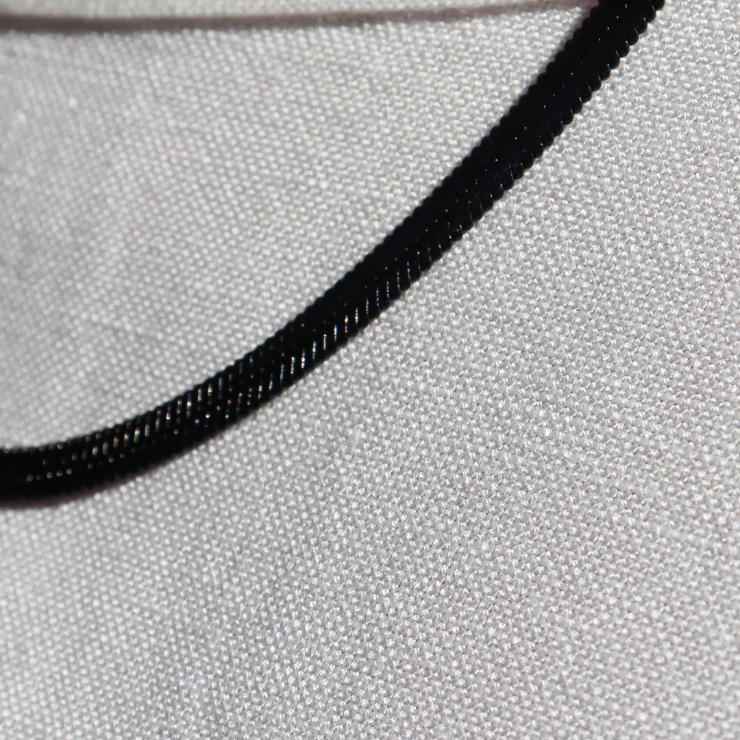 Steel Me Black Snake Chain