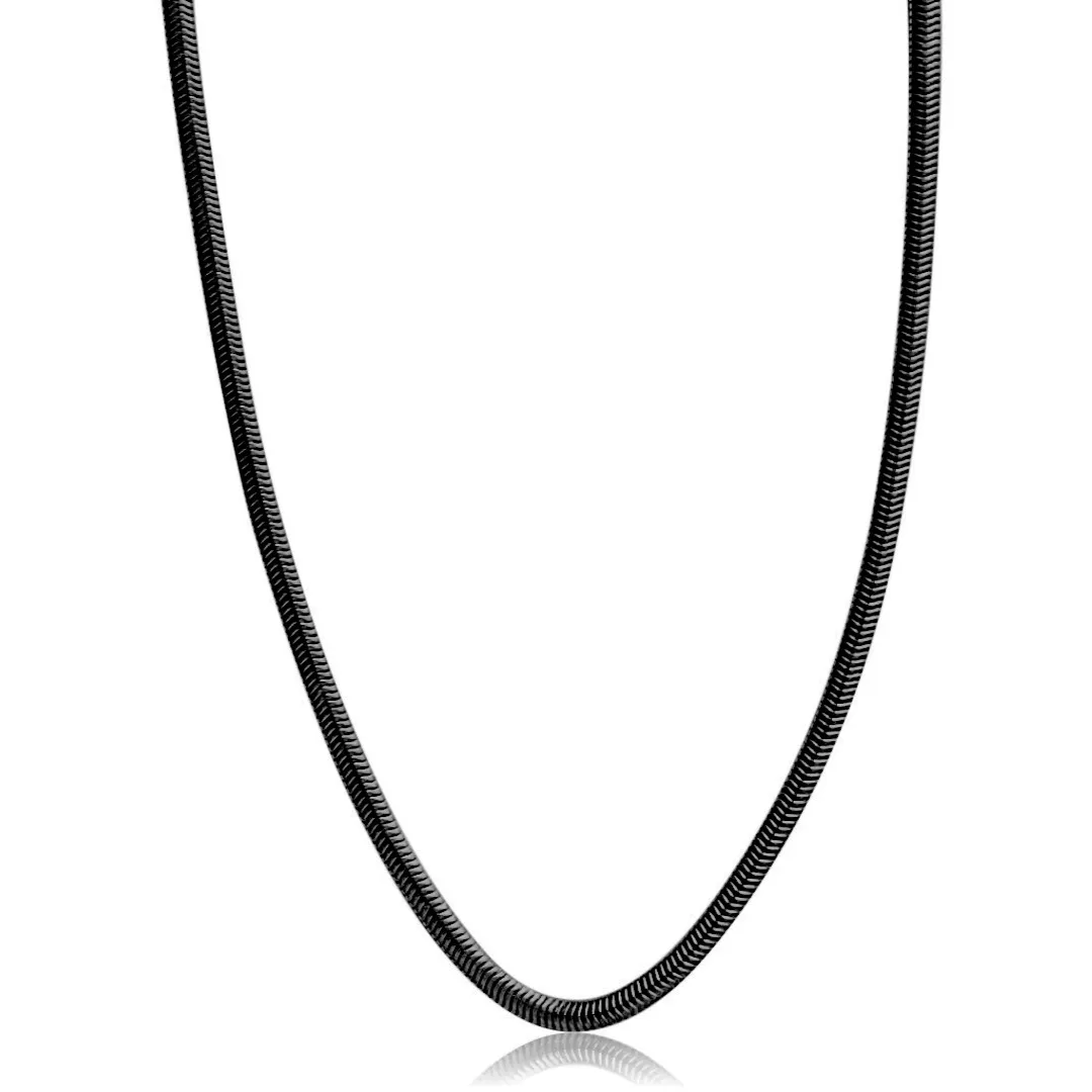 Steel Me Black Snake Chain