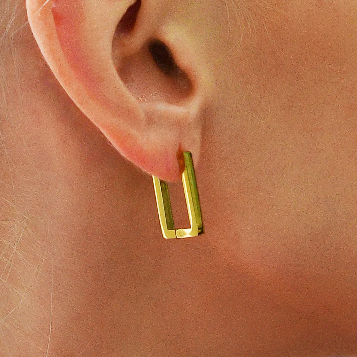 Stylish Gold Hoop Earrings