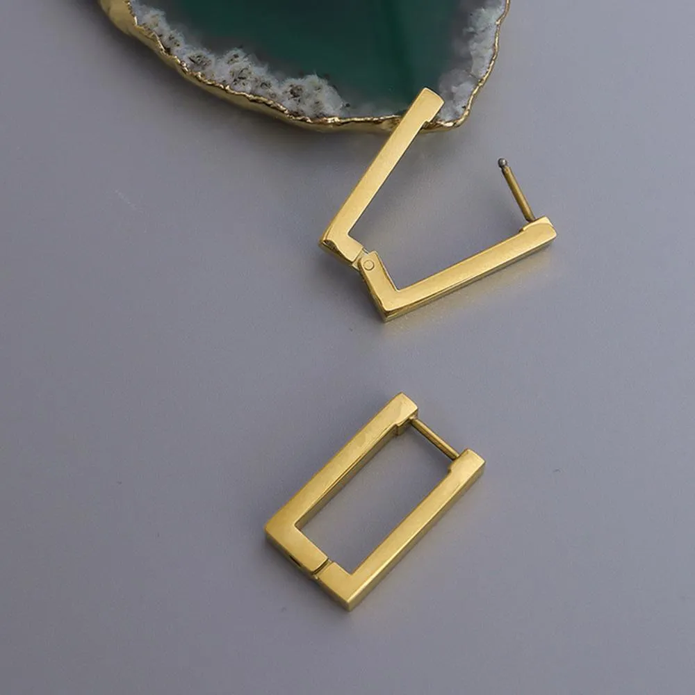 Stylish Gold Hoop Earrings