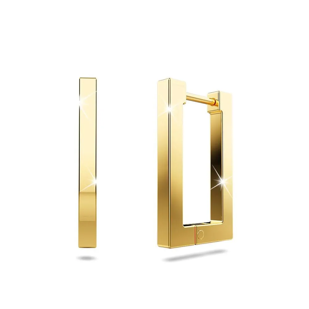 Stylish Gold Hoop Earrings