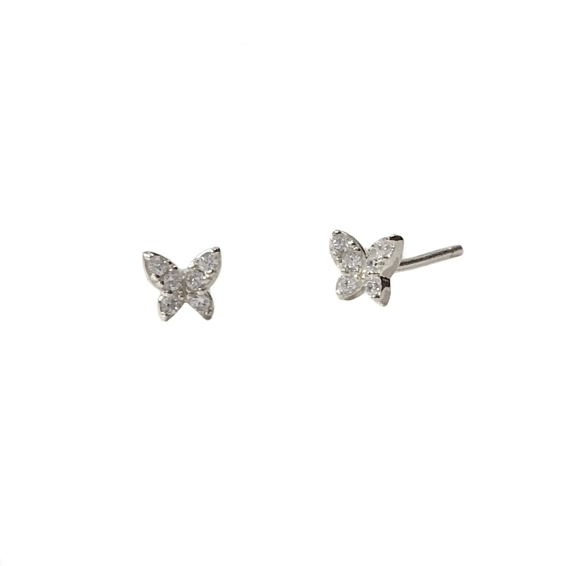 Teeny Tiny Sparkle Butterfly Studs
