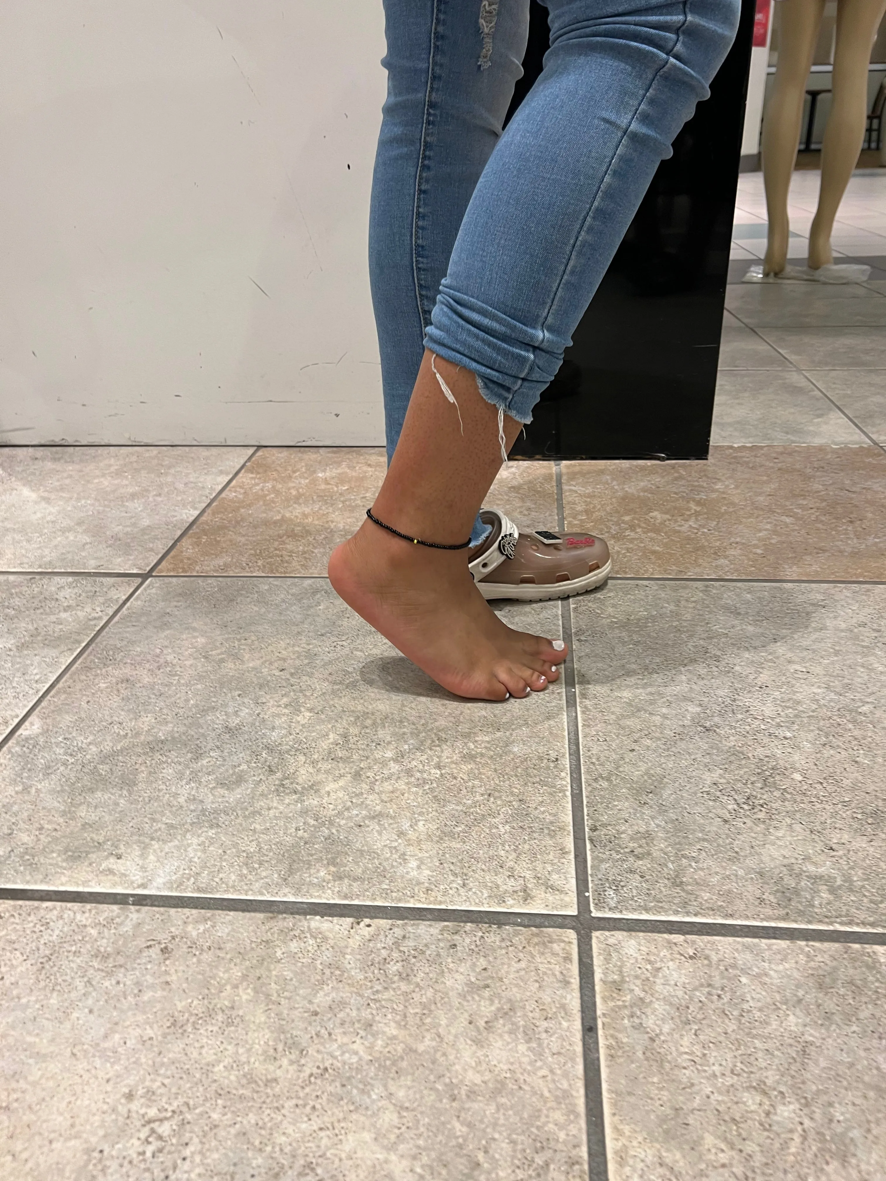The color black anklet