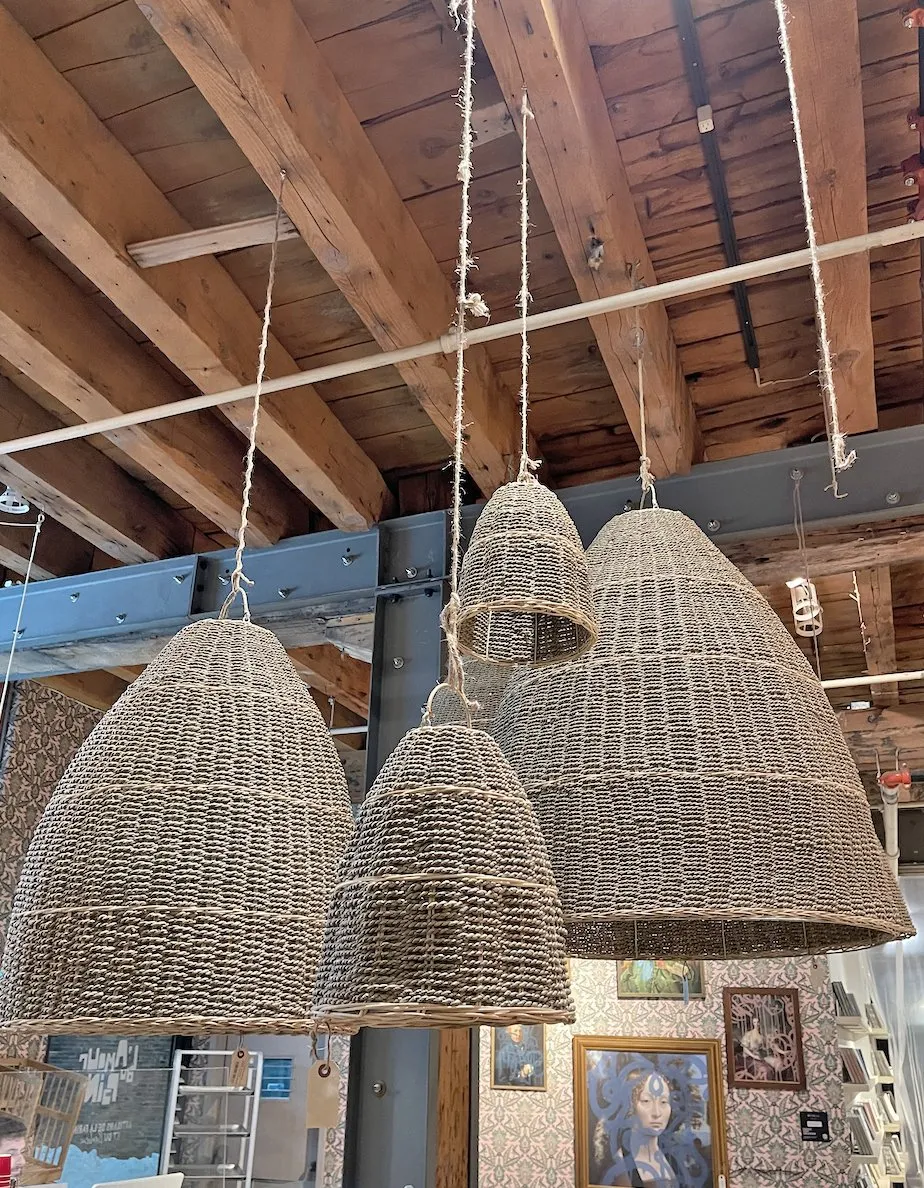 TOSCANY SEAGRASS  BASKET LAMP SHADE