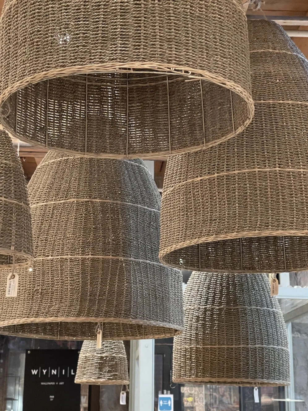 TOSCANY SEAGRASS  BASKET LAMP SHADE