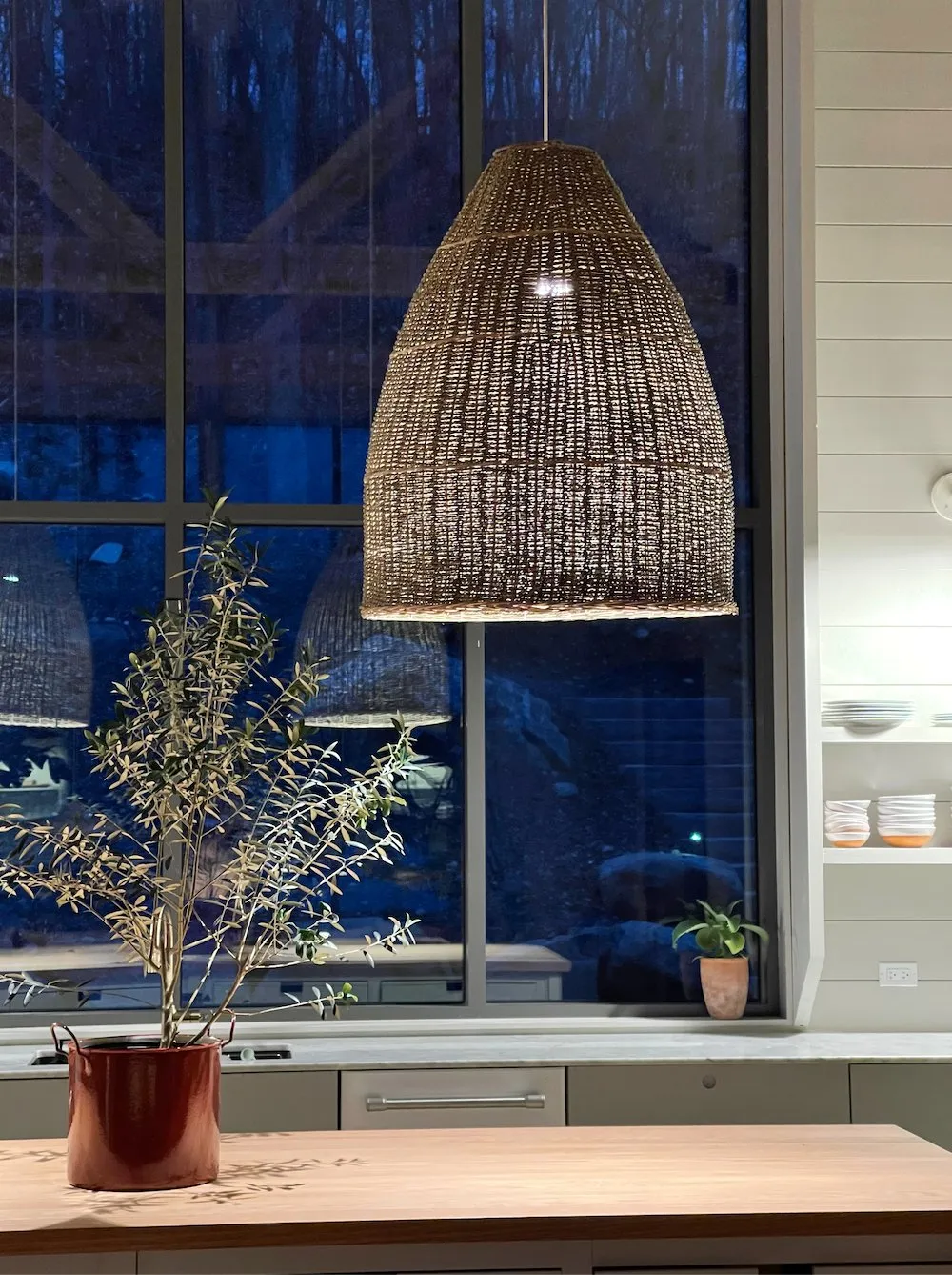 TOSCANY SEAGRASS  BASKET LAMP SHADE