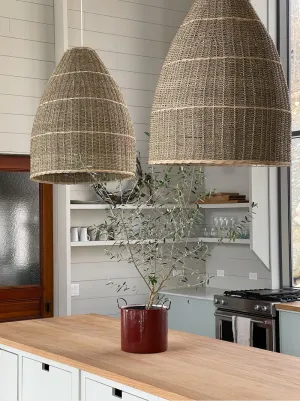 TOSCANY SEAGRASS  BASKET LAMP SHADE