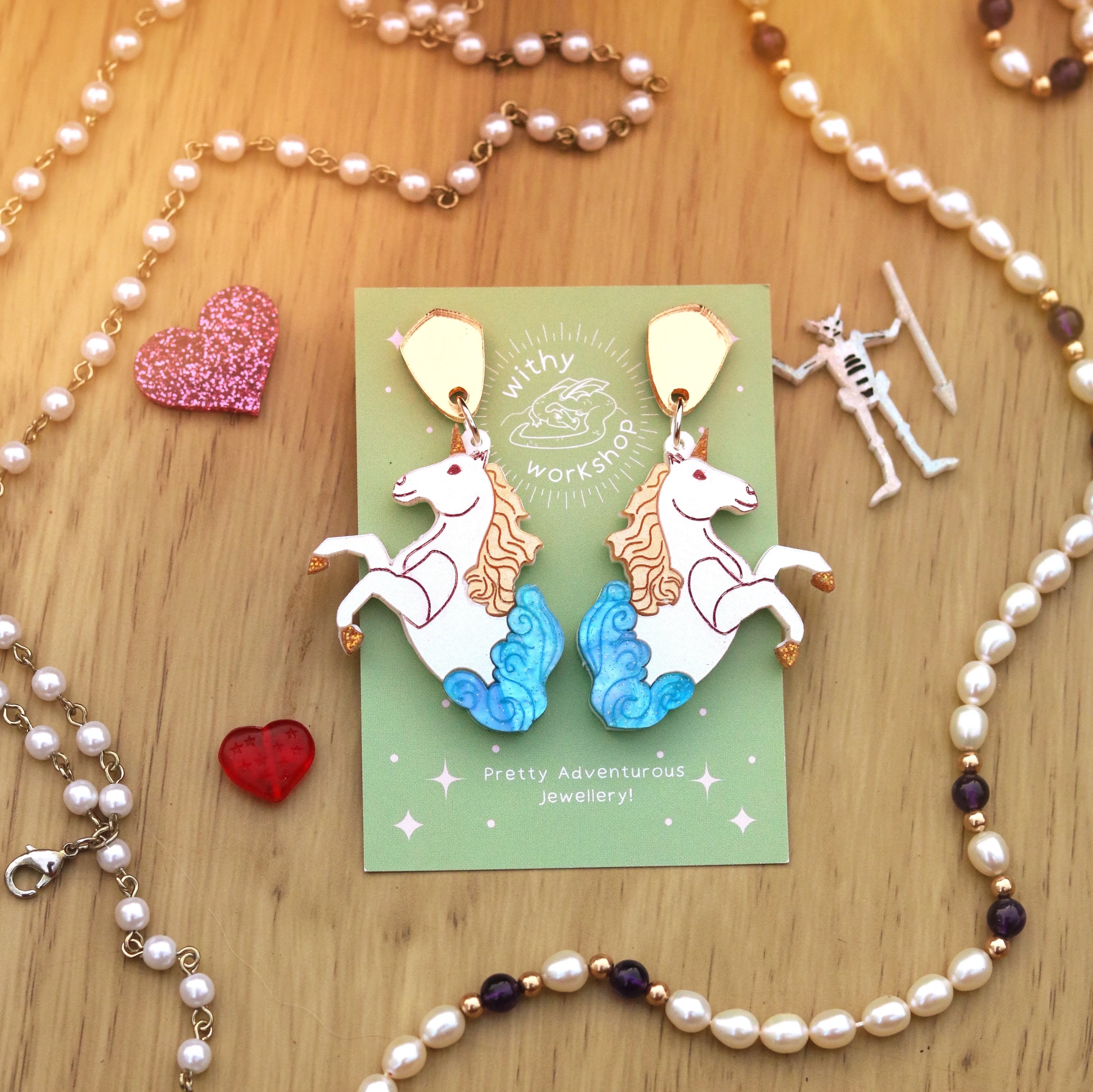 Unicorn Figurehead Earrings