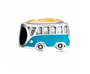 VW Transporter Hippie Van Charm 925 Sterling Silver