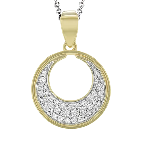 ZP1186 Pendant in 14k Gold with Diamonds